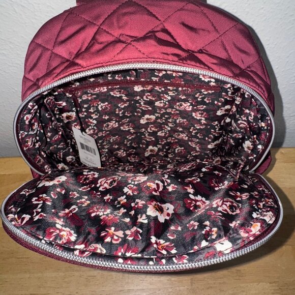 Vera Bradley Small Backpack in Performance Twill Raisin NWT - Picture 8 of 12